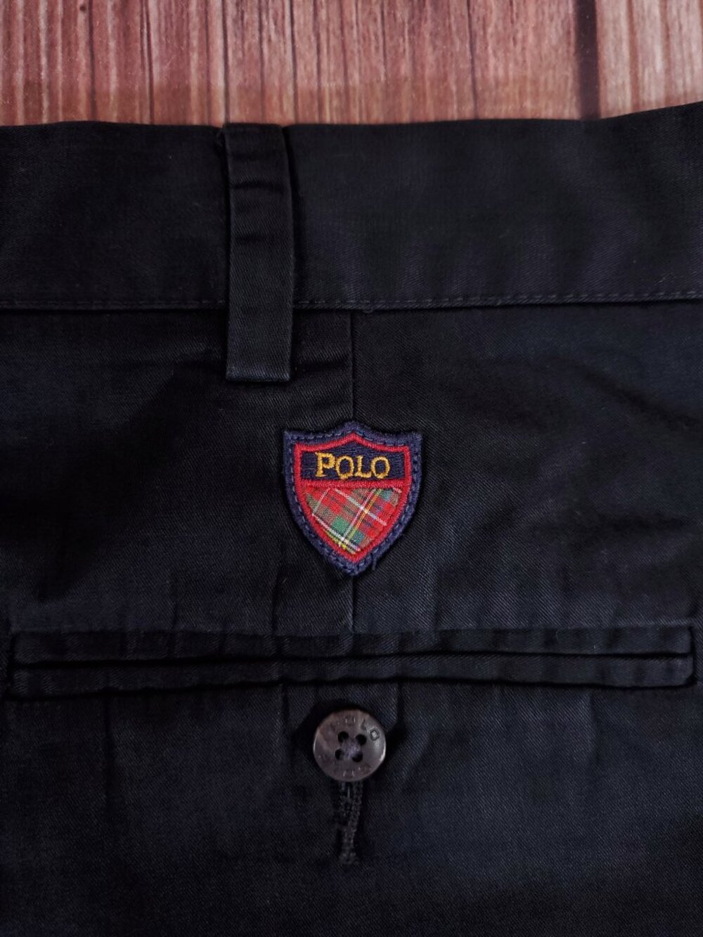 Polo Golf Ralph Lauren Classic Golf Shorts Mens Size 42 Pleated Crest Logo Black - Picture 8 of 16